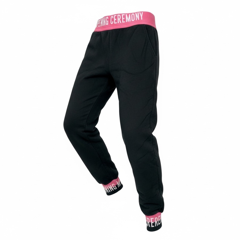 Opening Ceremony Green and Pink Fold down sweat pants